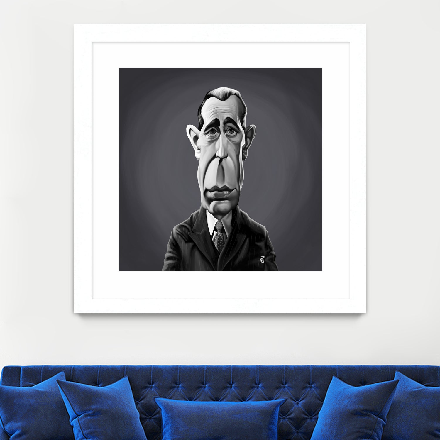 Humphrey Bogart by Rob Snow on GIANT ART - gray digital painting