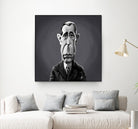 Humphrey Bogart by Rob Snow on GIANT ART - gray digital painting