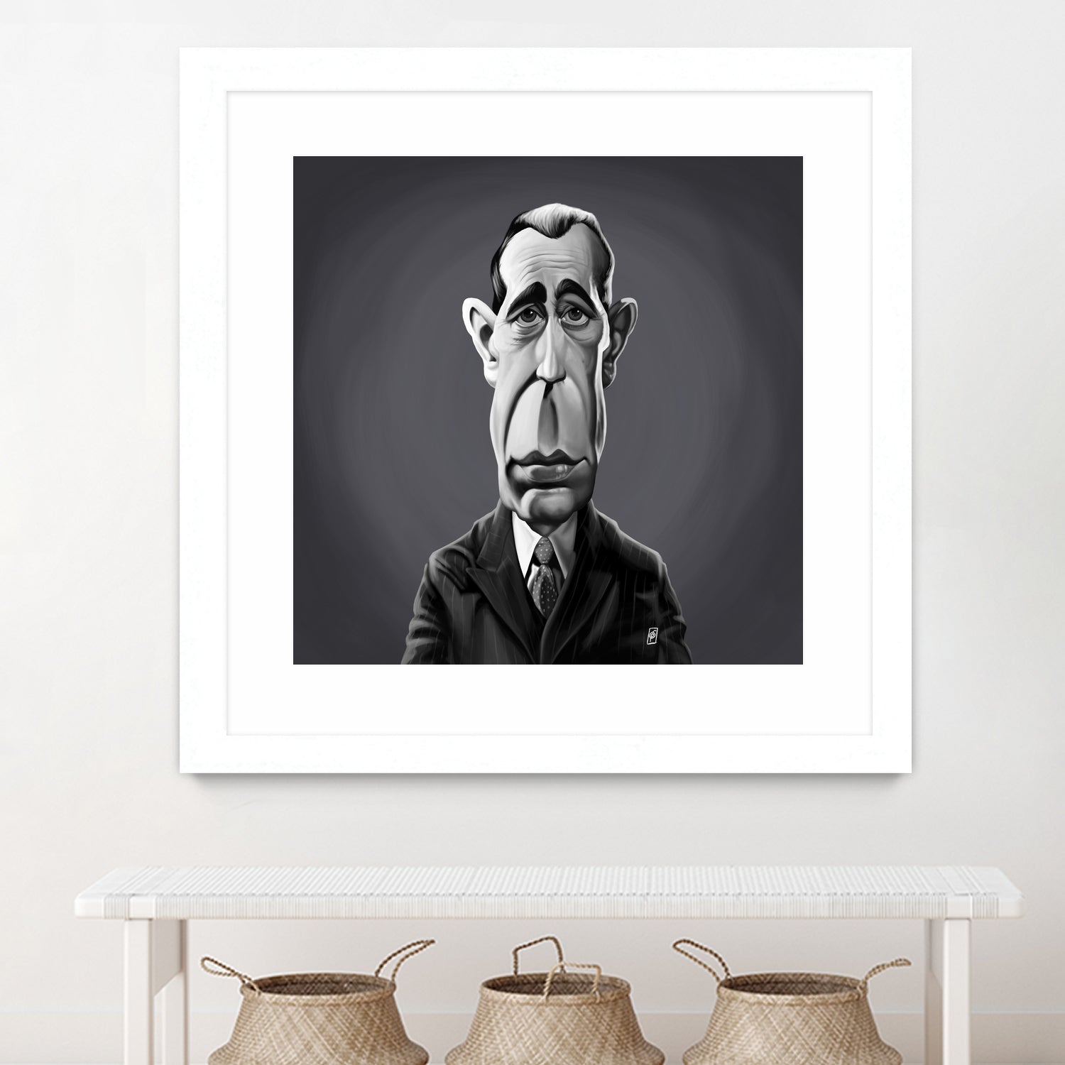 Humphrey Bogart by Rob Snow on GIANT ART - gray digital painting