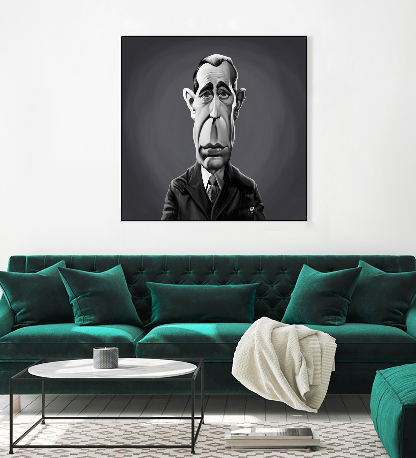 Humphrey Bogart by Rob Snow on GIANT ART - gray digital painting