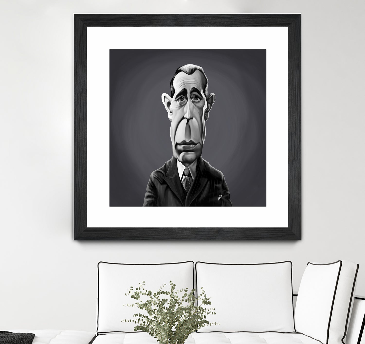 Humphrey Bogart by Rob Snow on GIANT ART - gray digital painting