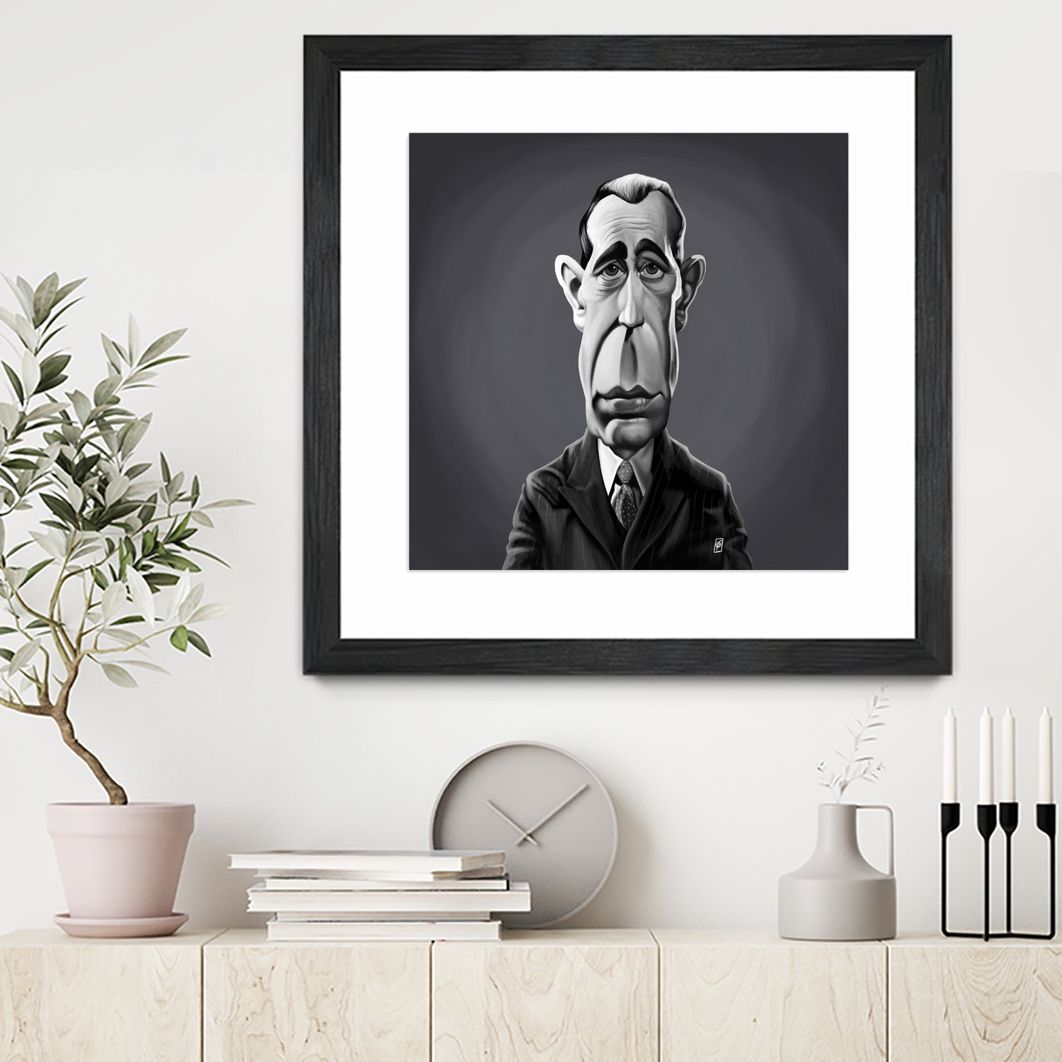 Humphrey Bogart by Rob Snow on GIANT ART - gray digital painting