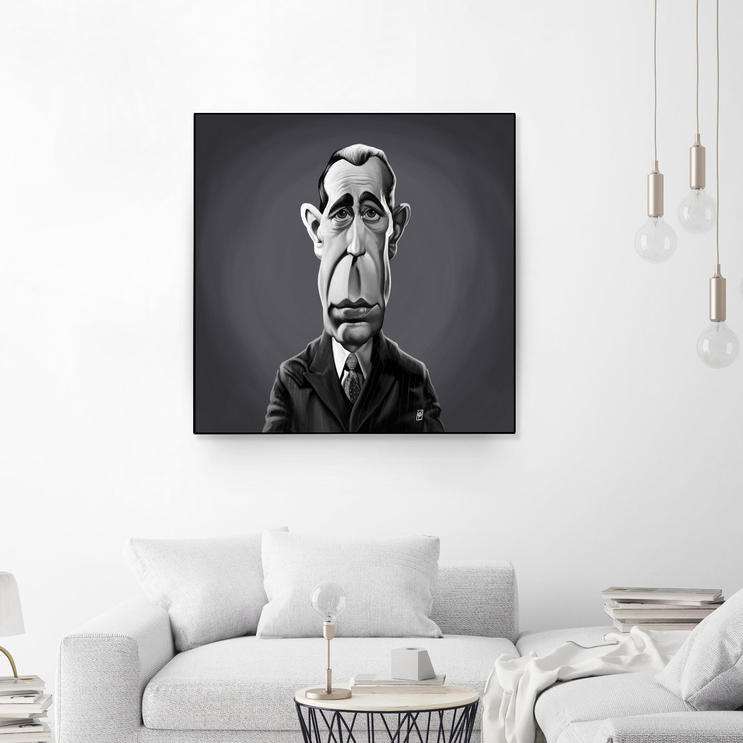 Humphrey Bogart by Rob Snow on GIANT ART - gray digital painting