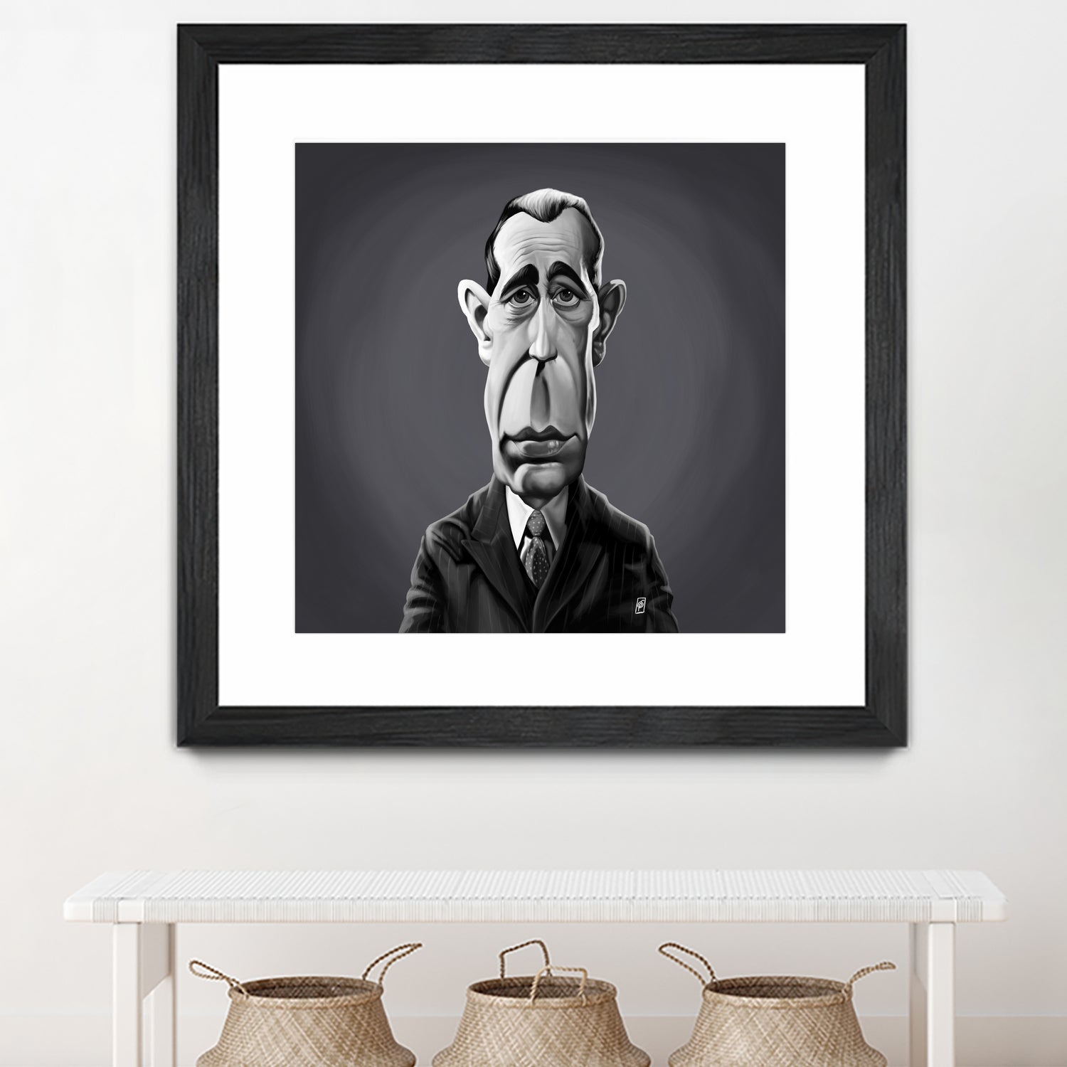 Humphrey Bogart by Rob Snow on GIANT ART - gray digital painting