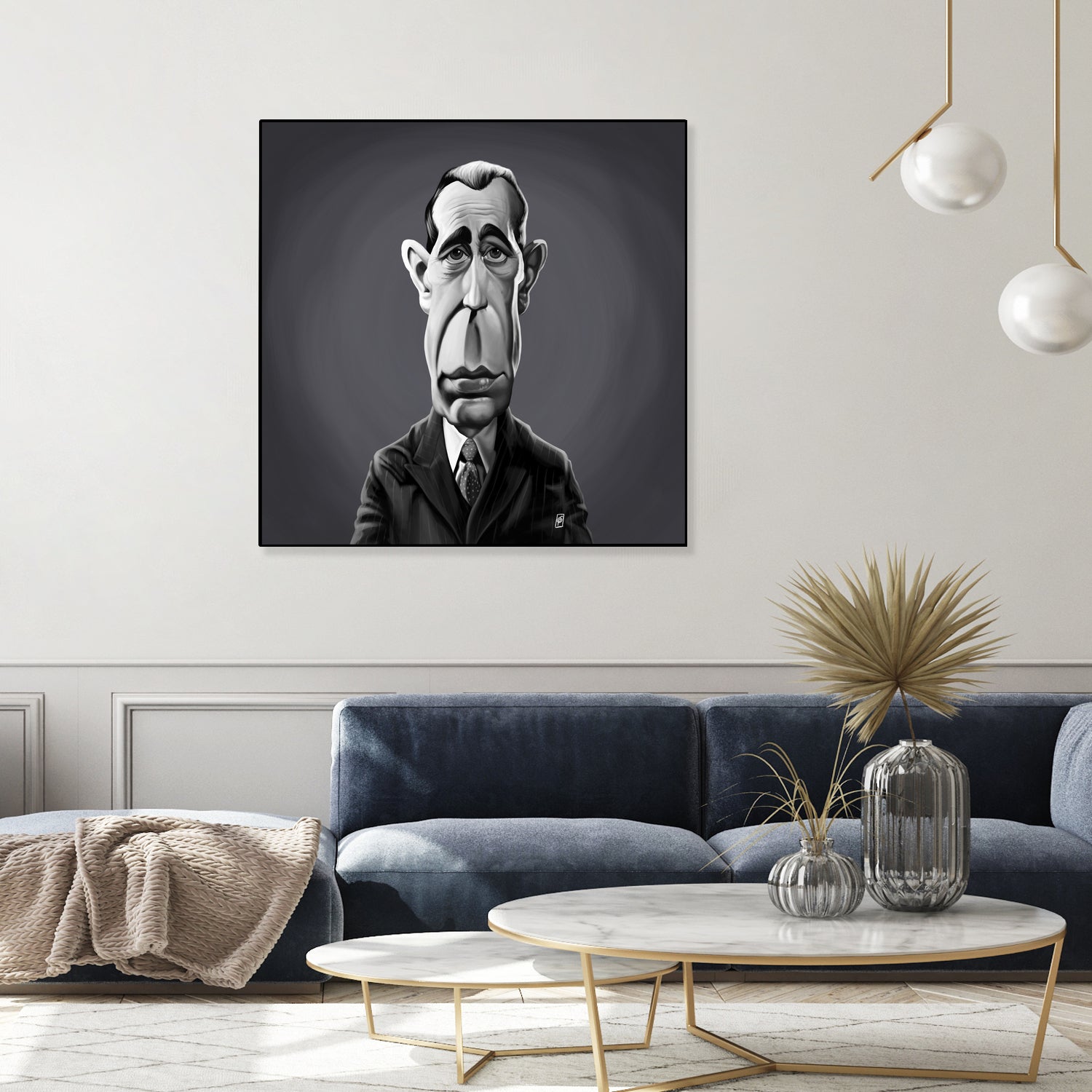 Humphrey Bogart by Rob Snow on GIANT ART - gray digital painting