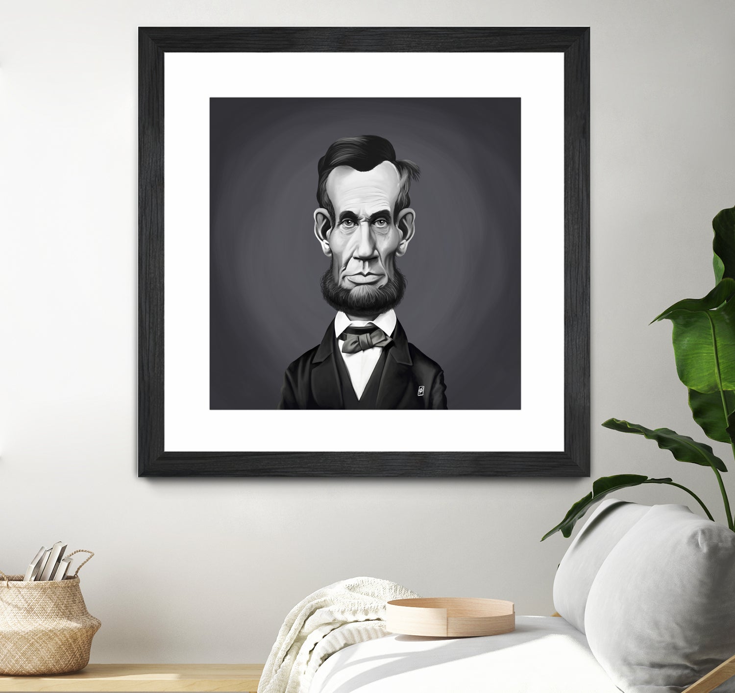 Abraham Lincoln by Rob Snow on GIANT ART - gray digital painting