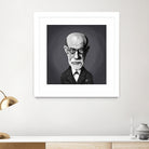 Sigmund Freud by Rob Snow on GIANT ART - gray digital painting