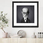 Sigmund Freud by Rob Snow on GIANT ART - gray digital painting