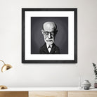 Sigmund Freud by Rob Snow on GIANT ART - gray digital painting