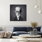 Sigmund Freud by Rob Snow on GIANT ART - gray digital painting