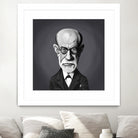 Sigmund Freud by Rob Snow on GIANT ART - gray digital painting