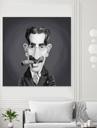 Groucho Marx by Rob Snow on GIANT ART - gray digital painting