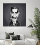 Groucho Marx by Rob Snow on GIANT ART - gray digital painting