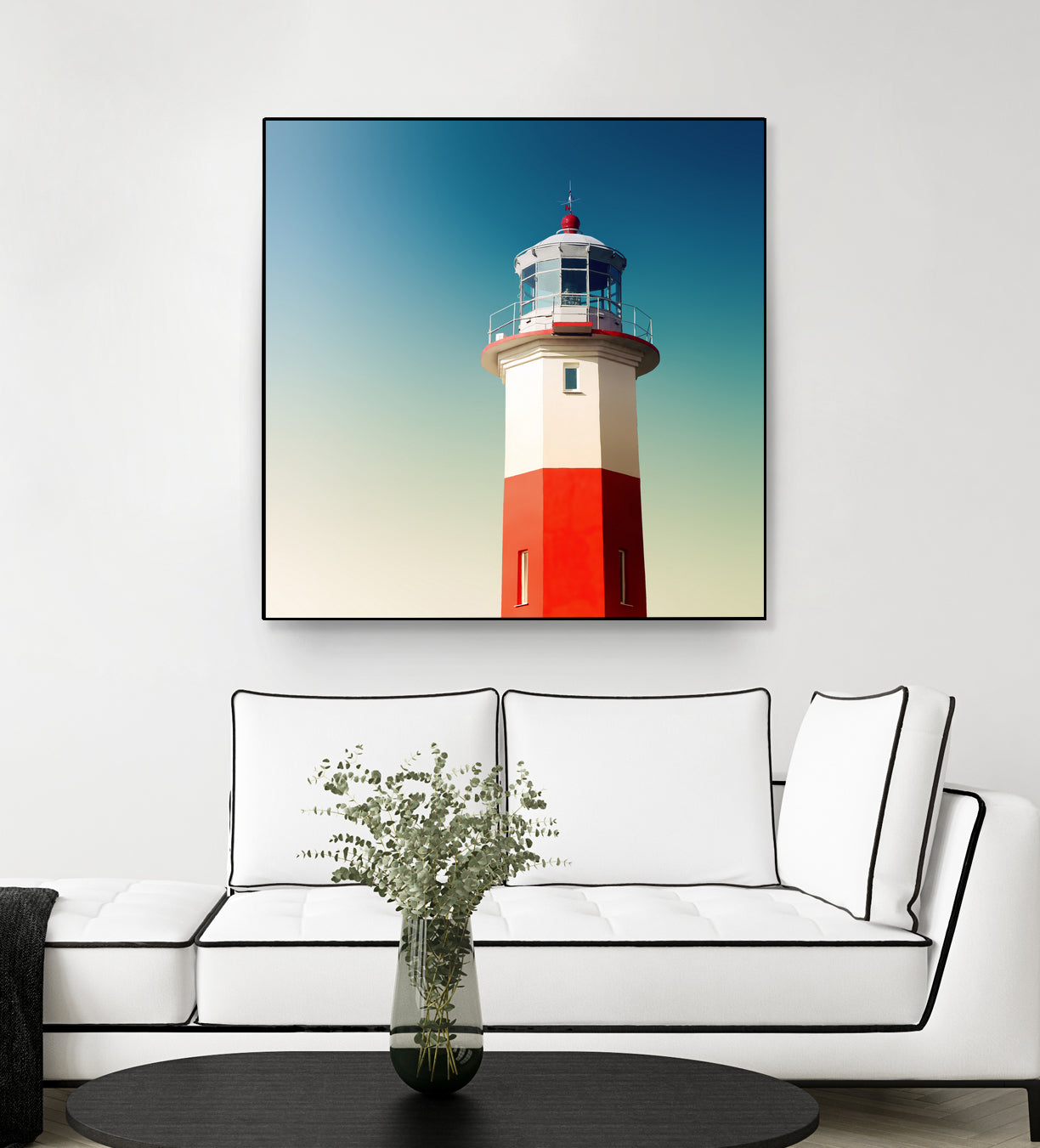 Lighthouse by Dmitry Belousov on GIANT ART - red photo illustration