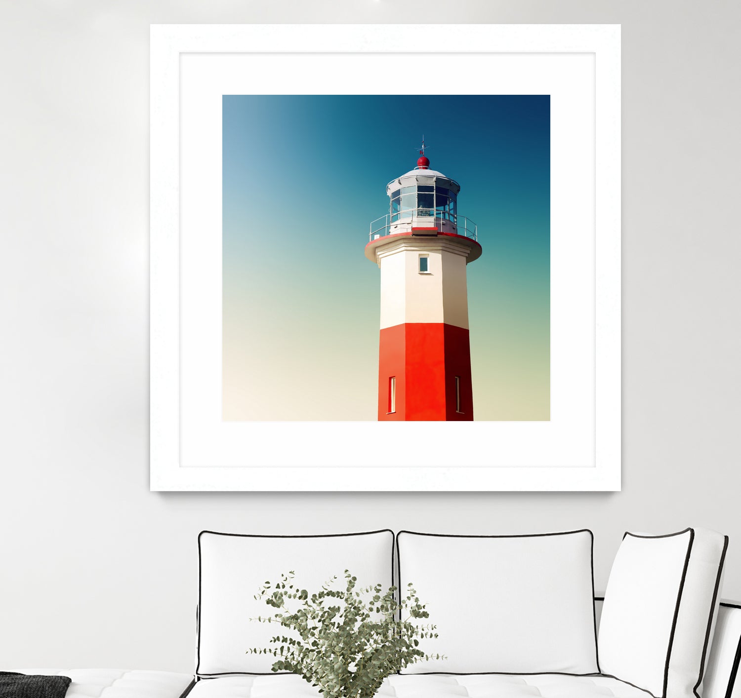 Lighthouse by Dmitry Belousov on GIANT ART - red photo illustration