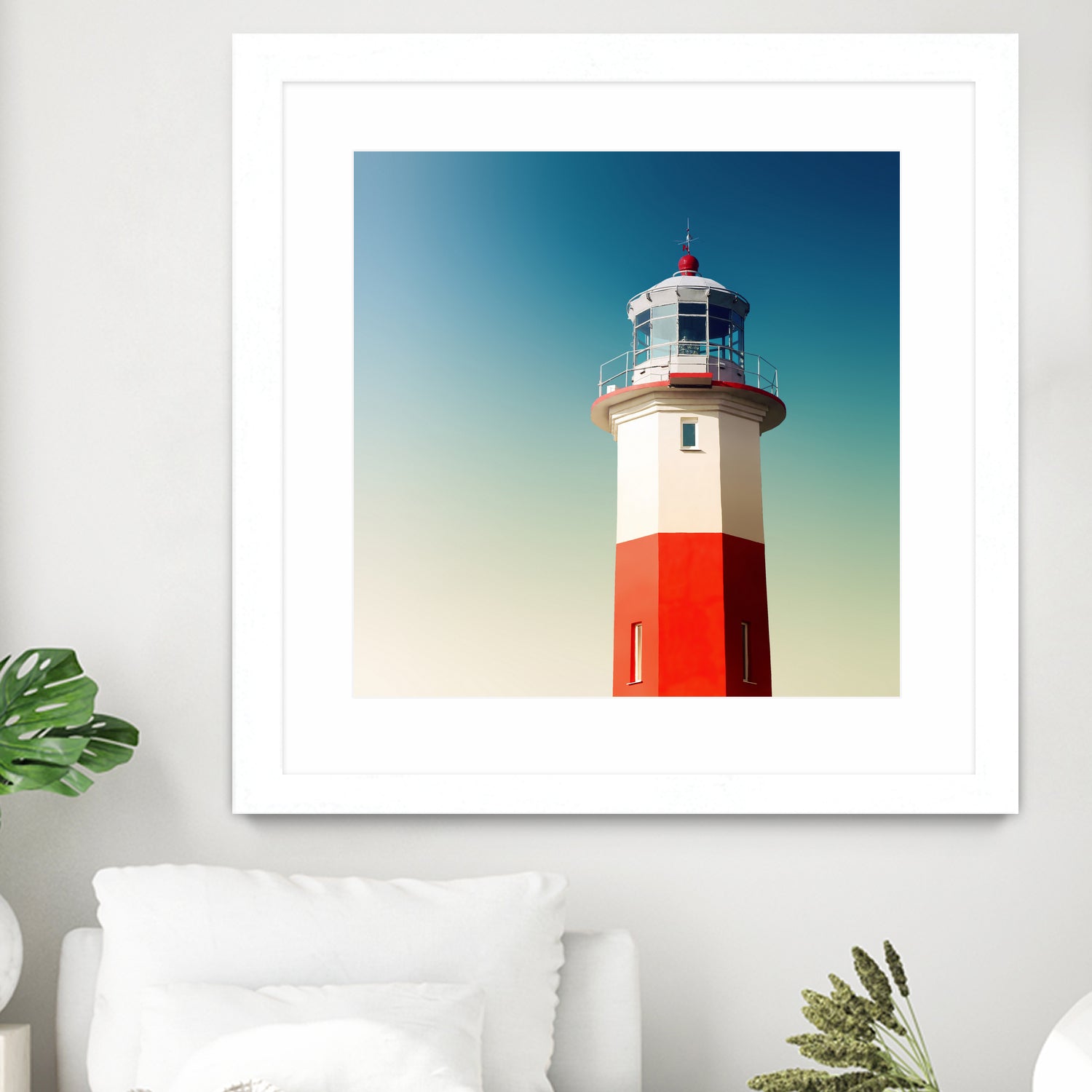 Lighthouse by Dmitry Belousov on GIANT ART - red photo illustration