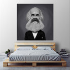 Karl Marx by Rob Snow on GIANT ART - gray digital painting