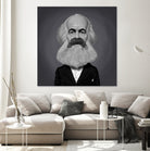 Karl Marx by Rob Snow on GIANT ART - gray digital painting