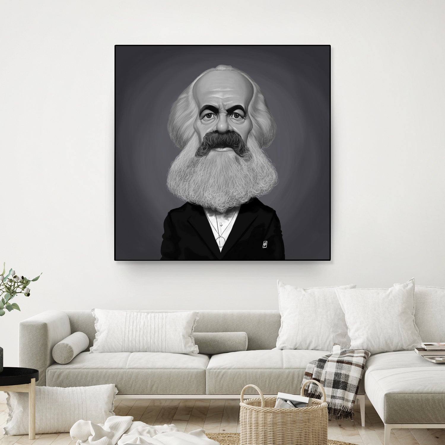 Karl Marx by Rob Snow on GIANT ART - gray digital painting