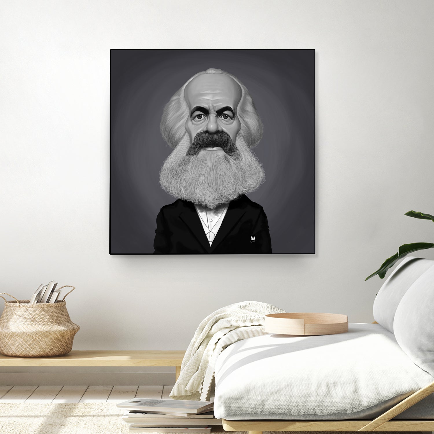 Karl Marx by Rob Snow on GIANT ART - gray digital painting