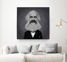 Karl Marx by Rob Snow on GIANT ART - gray digital painting