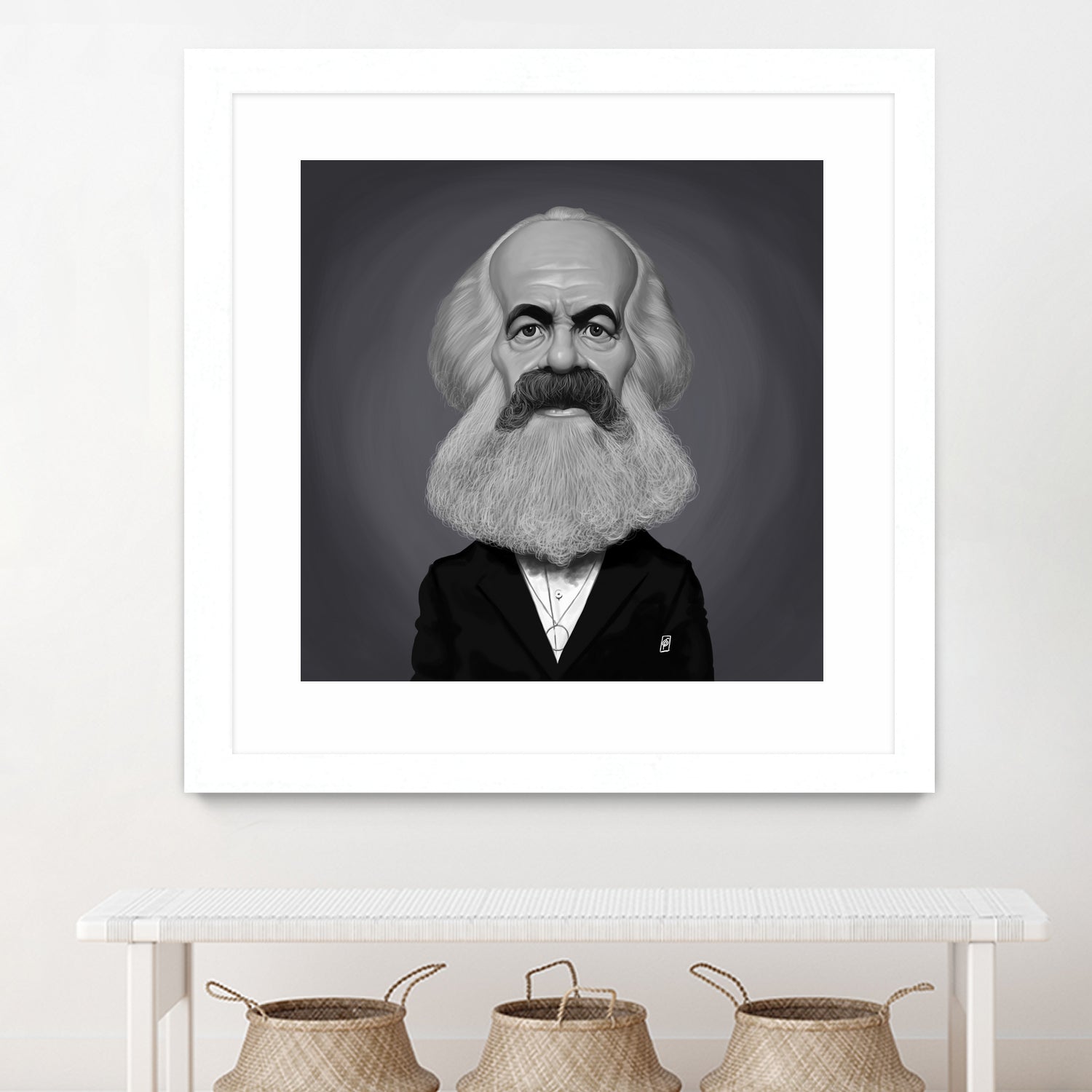 Karl Marx by Rob Snow on GIANT ART - gray digital painting