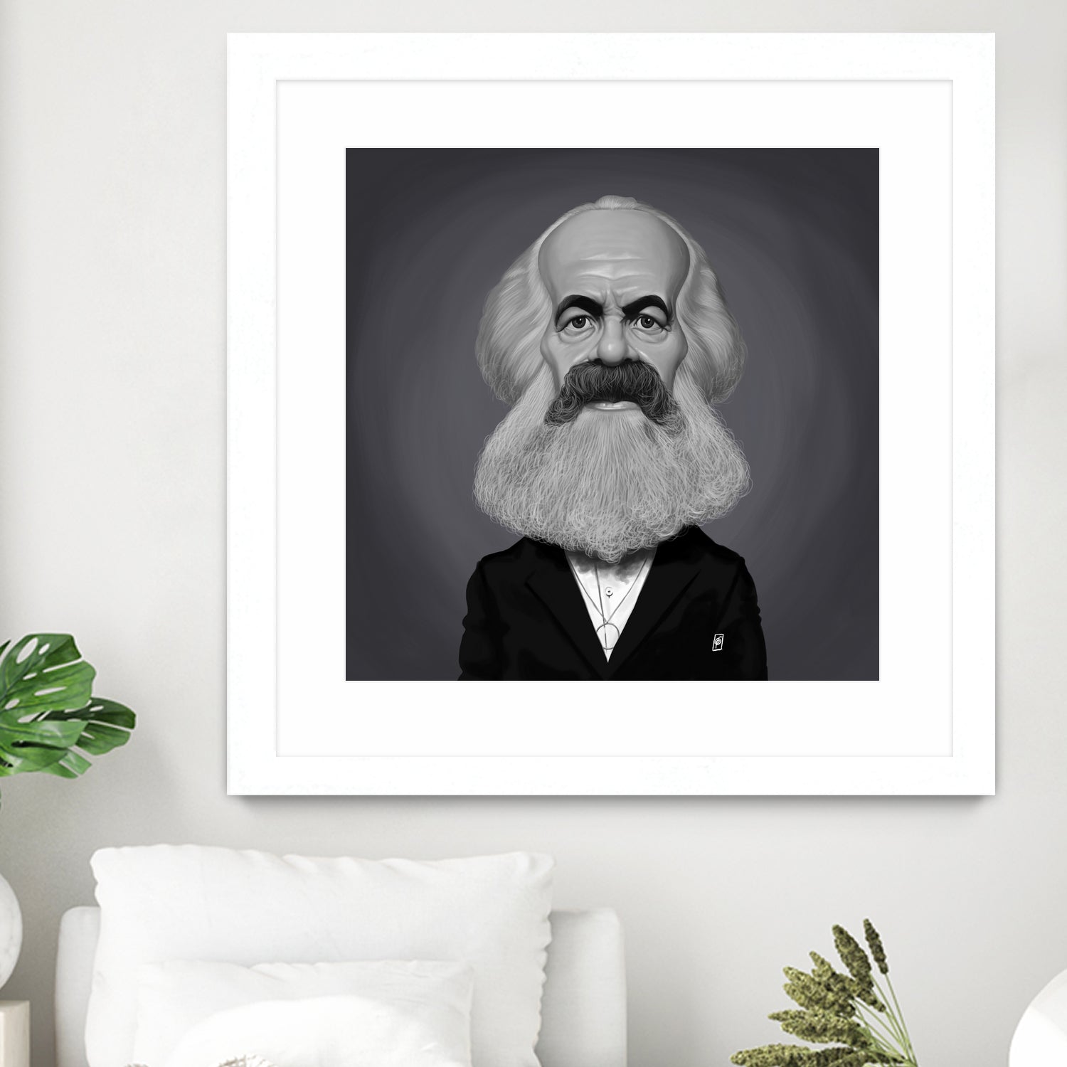 Karl Marx by Rob Snow on GIANT ART - gray digital painting