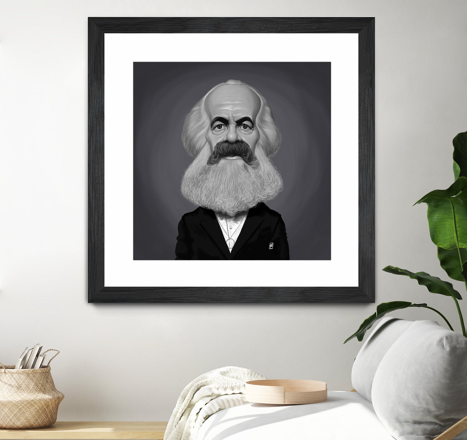 Karl Marx by Rob Snow on GIANT ART - gray digital painting