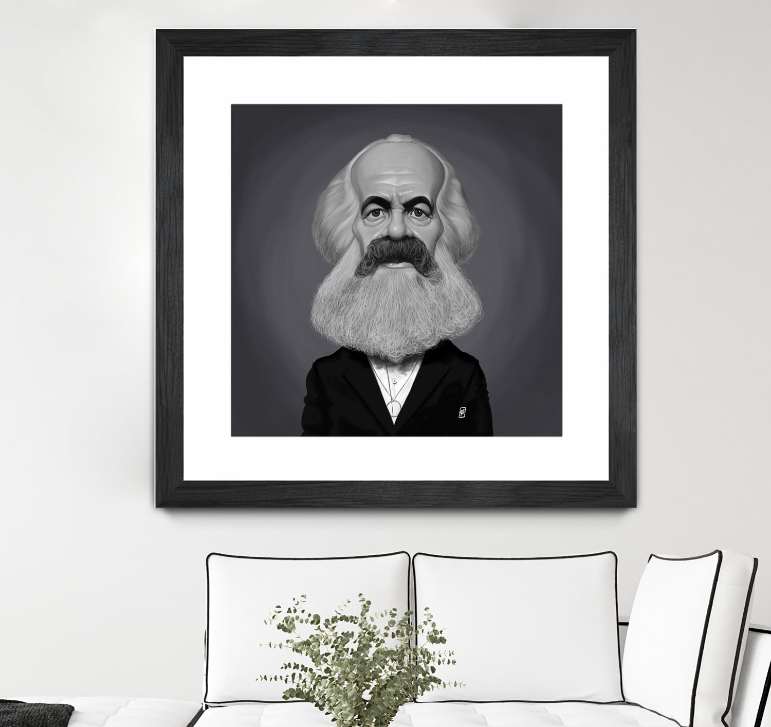 Karl Marx by Rob Snow on GIANT ART - gray digital painting