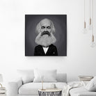 Karl Marx by Rob Snow on GIANT ART - gray digital painting