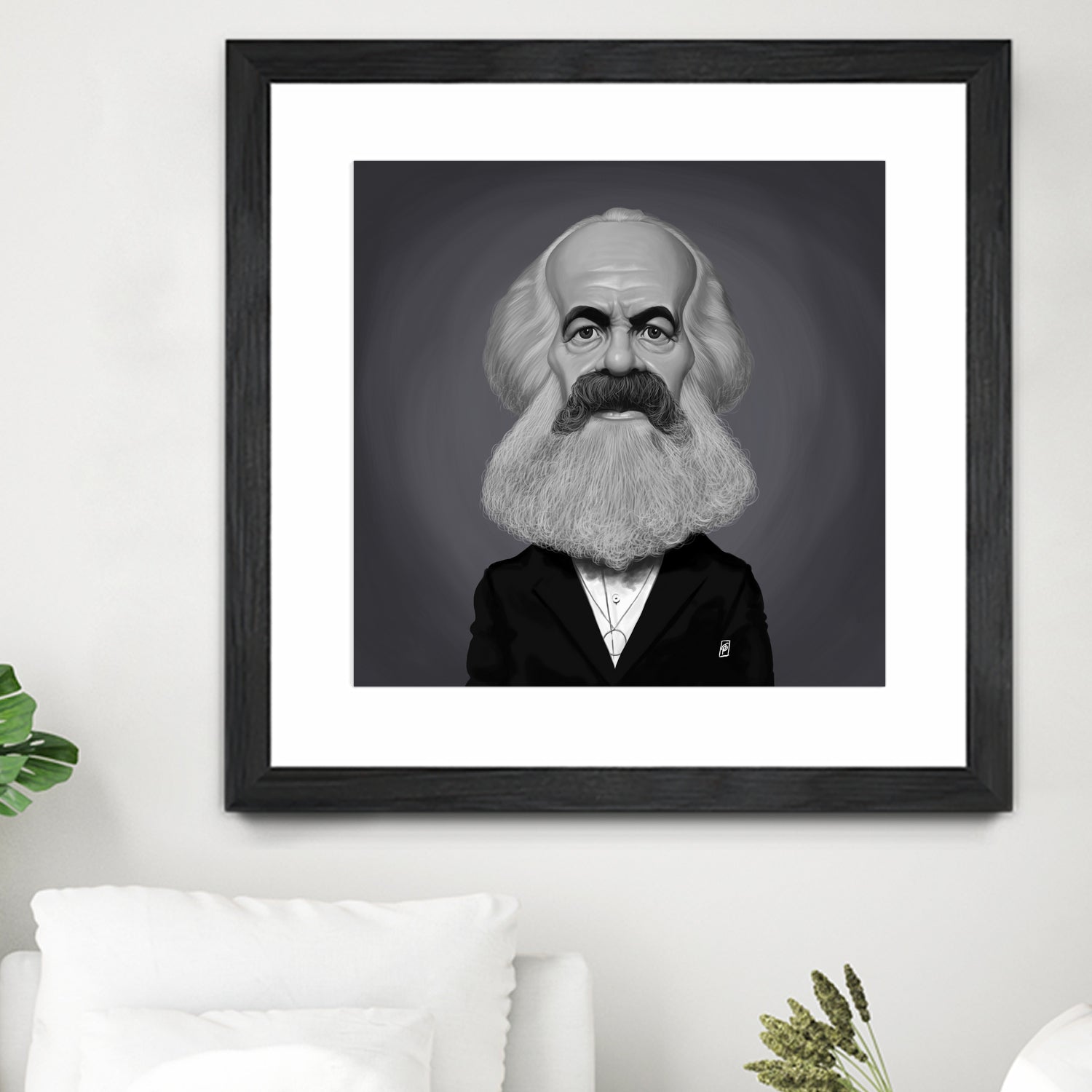 Karl Marx by Rob Snow on GIANT ART - gray digital painting