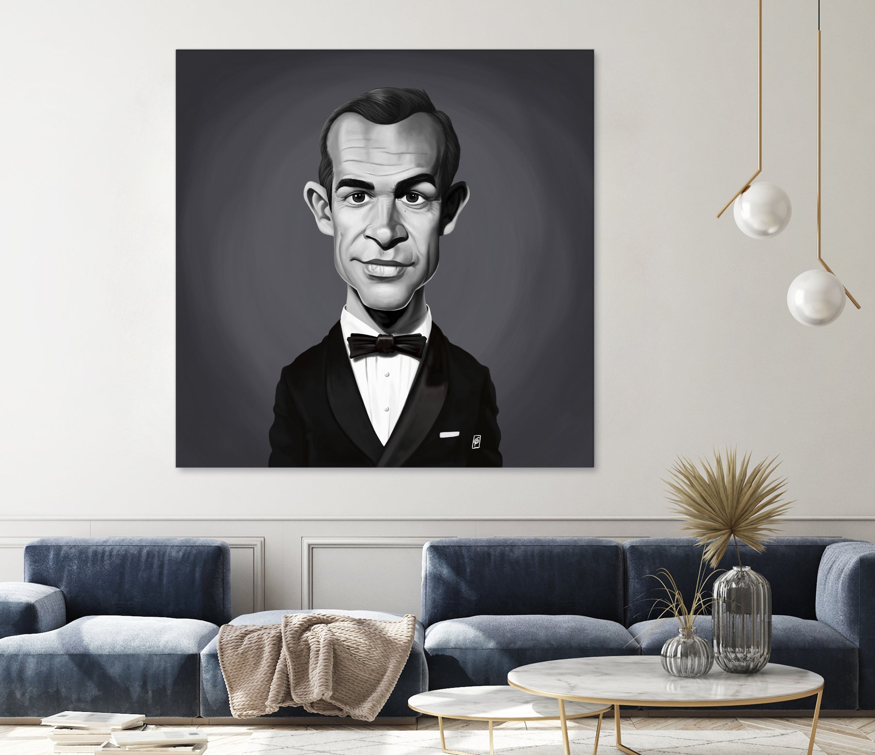 Sean Connery by Rob Snow on GIANT ART - gray digital painting