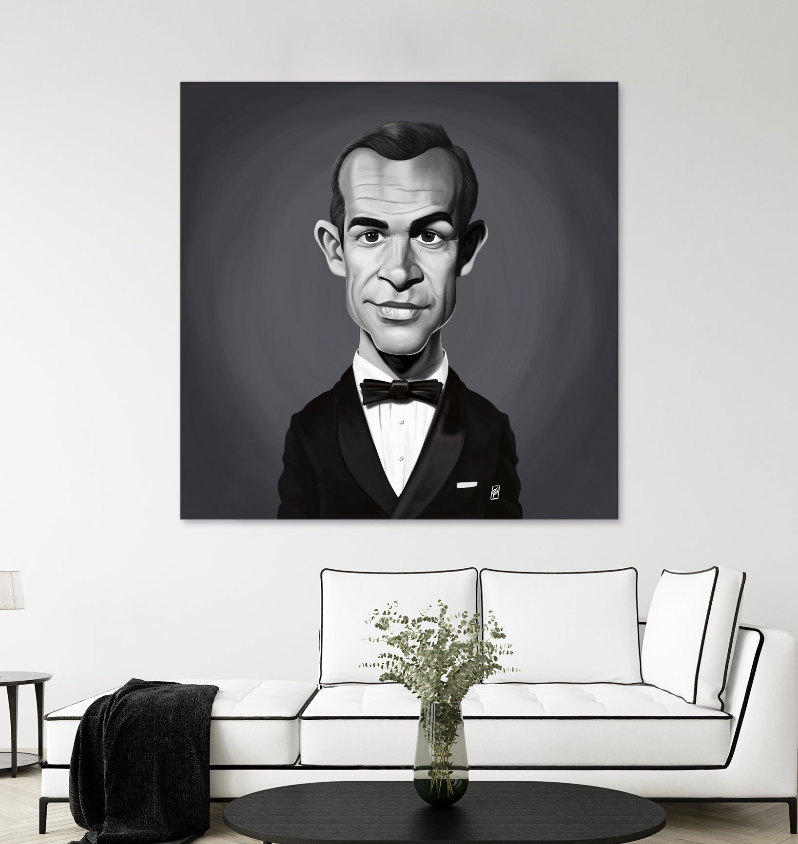 Sean Connery by Rob Snow on GIANT ART - gray digital painting