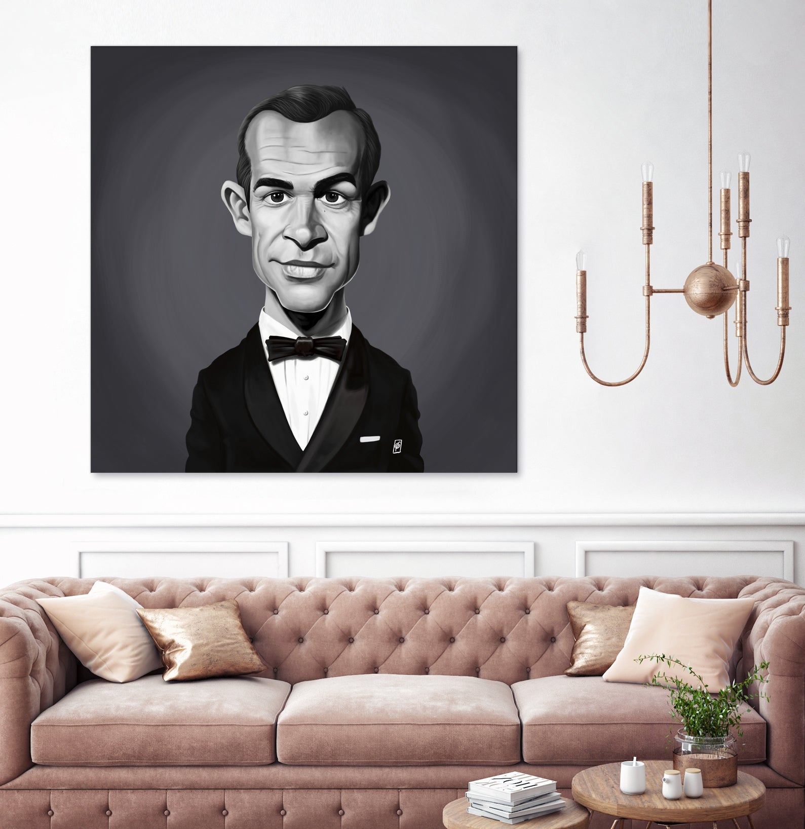 Sean Connery by Rob Snow on GIANT ART - gray digital painting