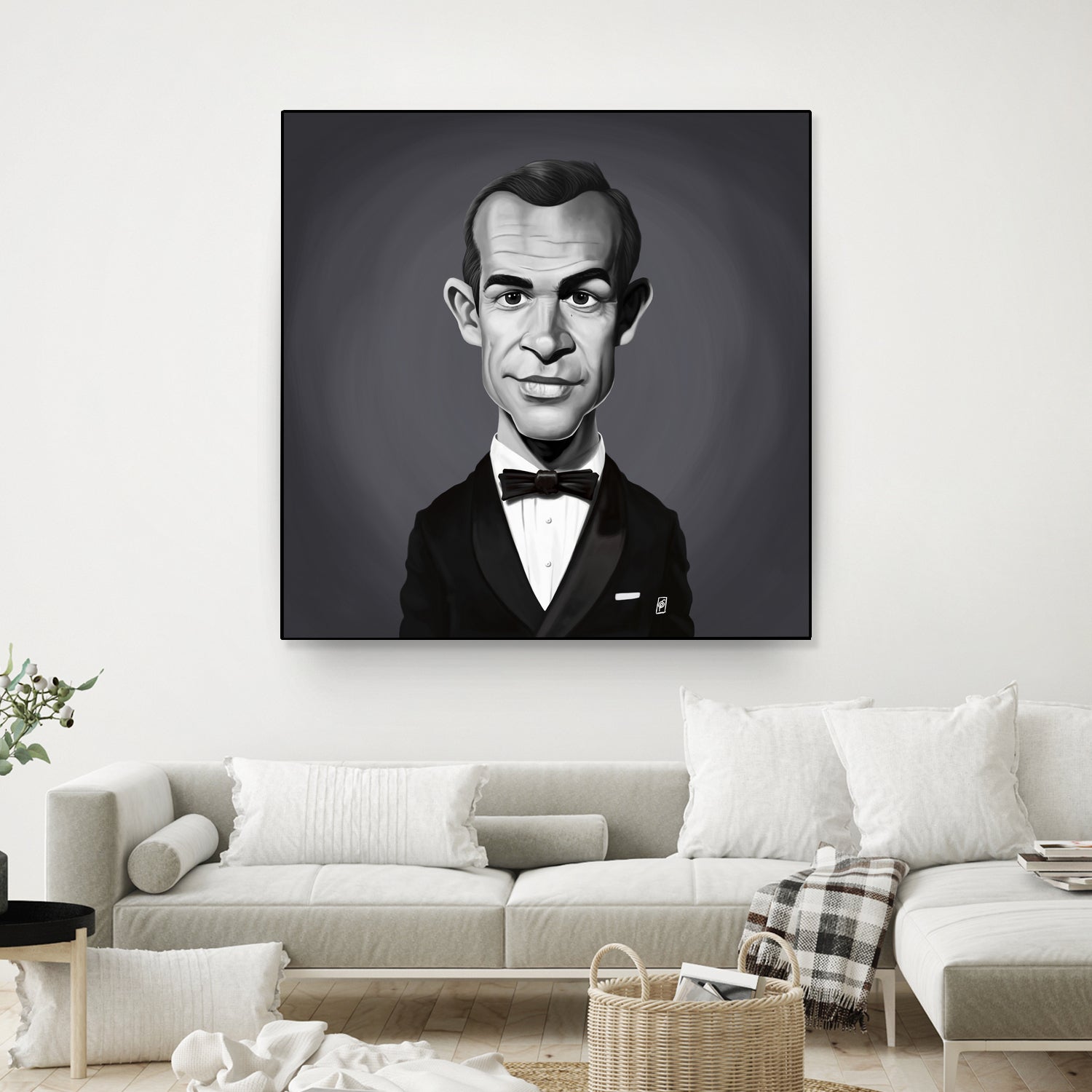 Sean Connery by Rob Snow on GIANT ART - gray digital painting