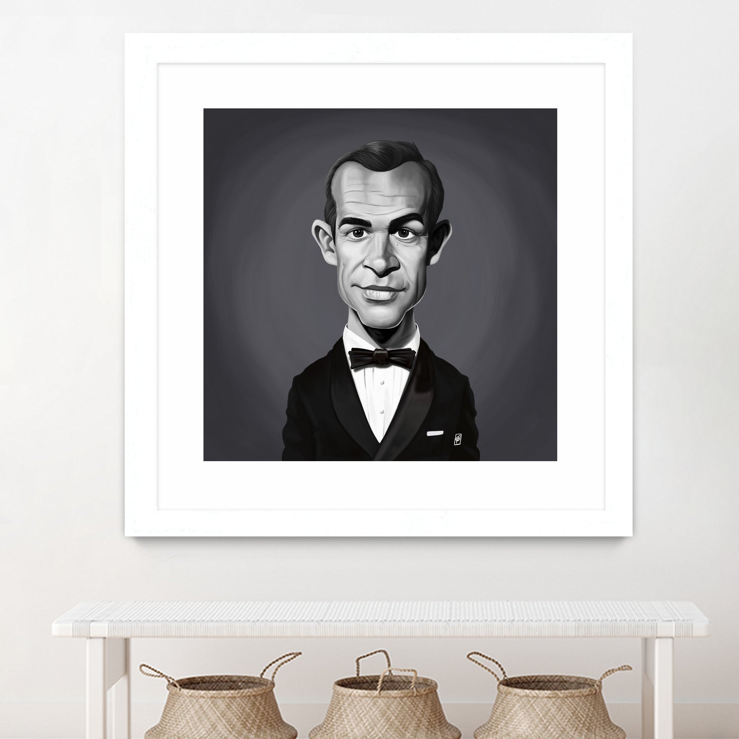 Sean Connery by Rob Snow on GIANT ART - gray digital painting