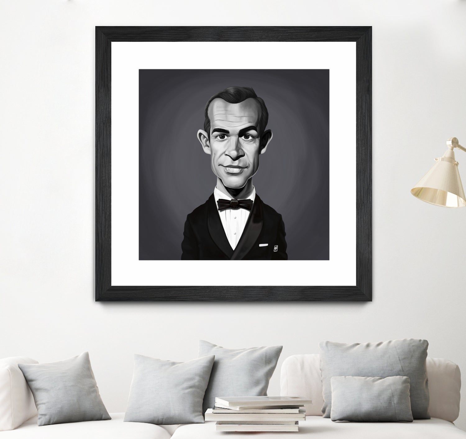 Sean Connery by Rob Snow on GIANT ART - gray digital painting