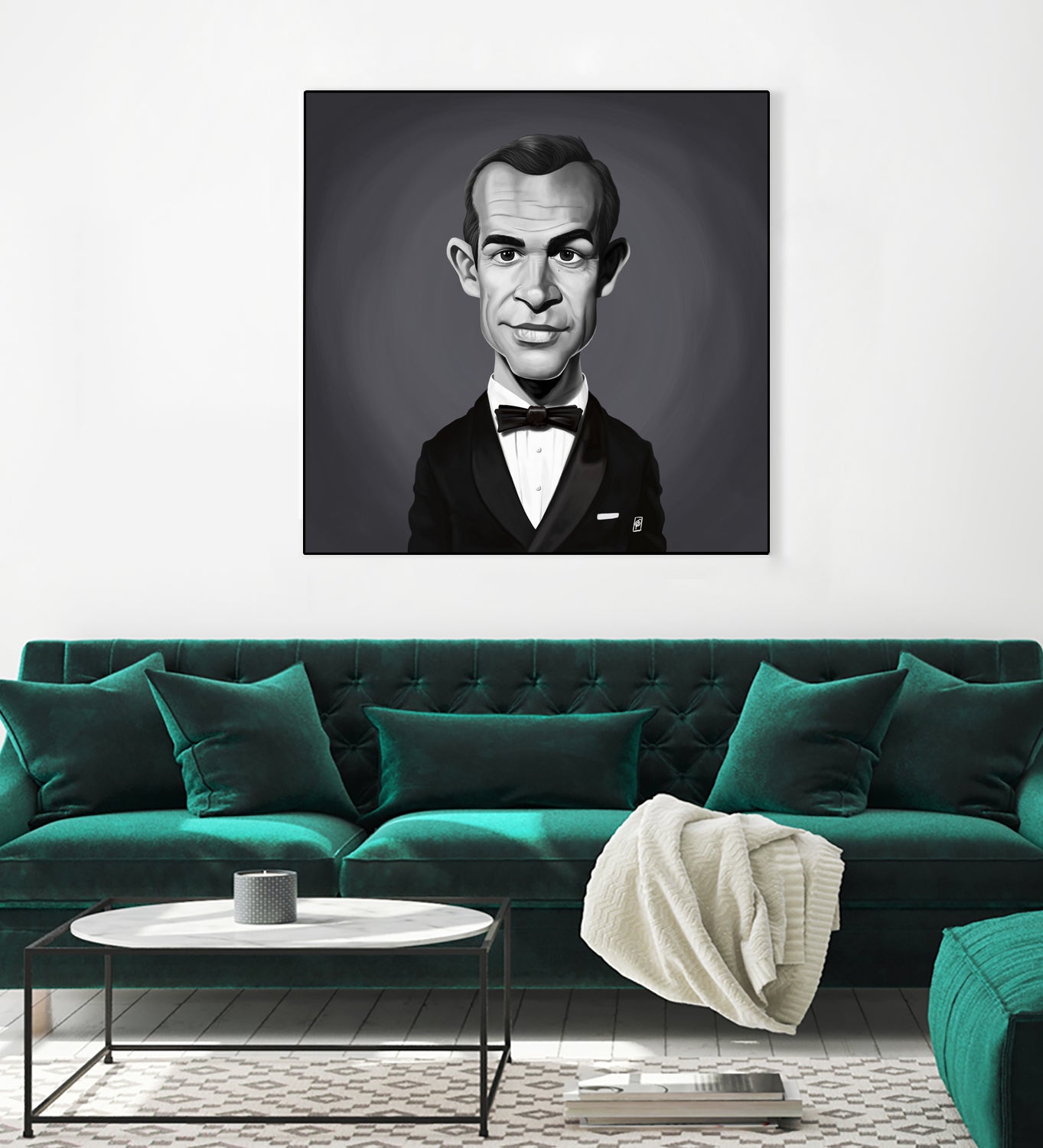 Sean Connery by Rob Snow on GIANT ART - gray digital painting