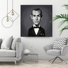 Sean Connery by Rob Snow on GIANT ART - gray digital painting