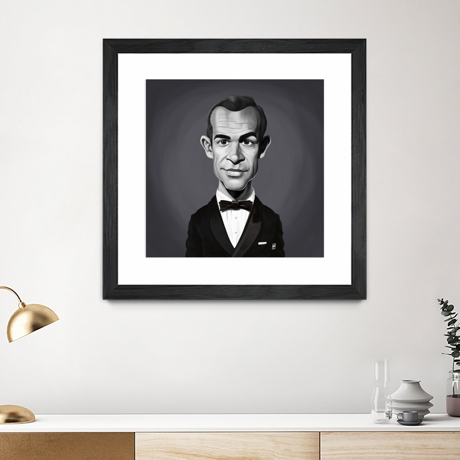 Sean Connery by Rob Snow on GIANT ART - gray digital painting