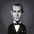 Sean Connery by Rob Snow on GIANT ART - gray digital painting