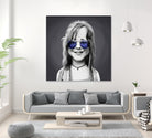 Janis Joplin by Rob Snow on GIANT ART - gray digital painting