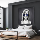 Janis Joplin by Rob Snow on GIANT ART - gray digital painting