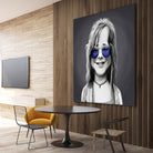 Janis Joplin by Rob Snow on GIANT ART - gray digital painting