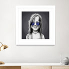 Janis Joplin by Rob Snow on GIANT ART - gray digital painting