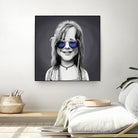 Janis Joplin by Rob Snow on GIANT ART - gray digital painting