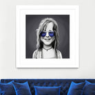 Janis Joplin by Rob Snow on GIANT ART - gray digital painting