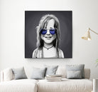 Janis Joplin by Rob Snow on GIANT ART - gray digital painting