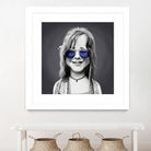 Janis Joplin by Rob Snow on GIANT ART - gray digital painting