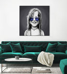 Janis Joplin by Rob Snow on GIANT ART - gray digital painting